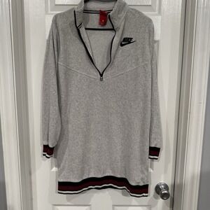 nike long sleeve sweatshirt dress Nike Sportswear Chill Knit Women's Tight Long-Sleeve Midi Mini-Rib Dress